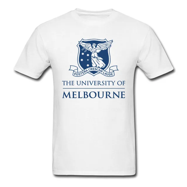 Australian The University Of Melbourne Men S Womens White T Shirts Australian The University Of Melbourne Men S Womens White T Shirts Custom Your School Tee Personalized Logo Tees