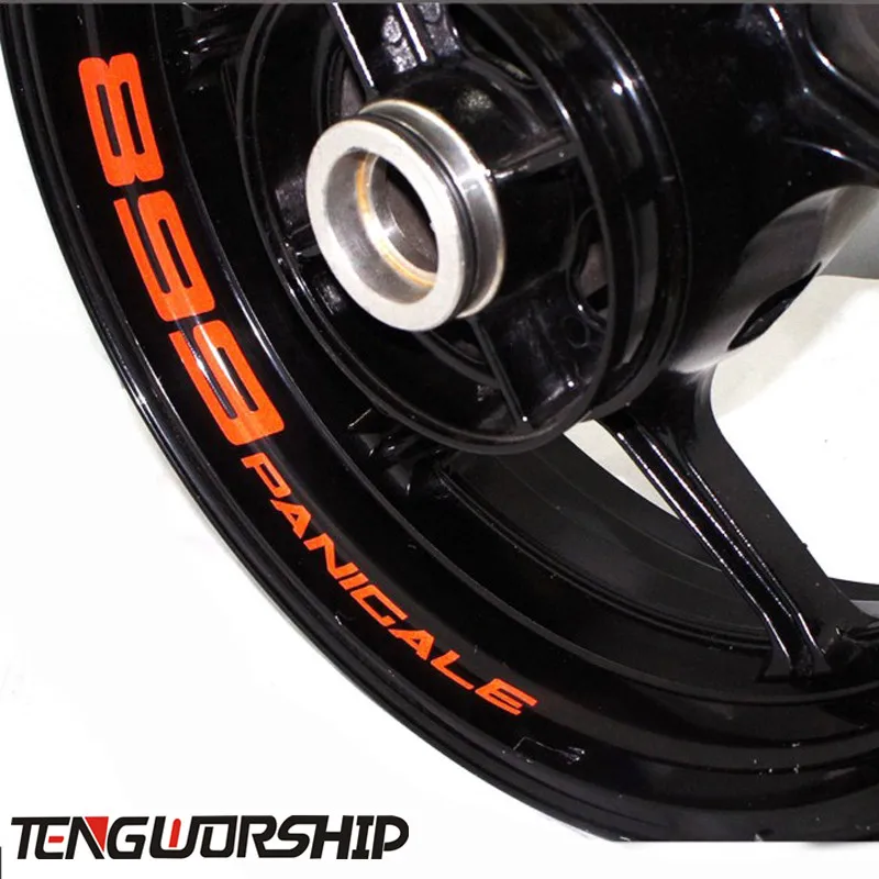 Teng Worship 8 X CUSTOM INNER RIM DECALS WHEEL Reflective STICKERS STRIPES for DUCATI 899 PANICALE | Автомобили и мотоциклы