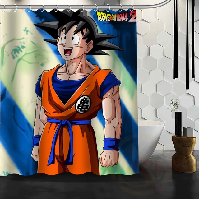 Best Nice Custom Dragon Ball Z Goku Shower Curtain Bath Curtain