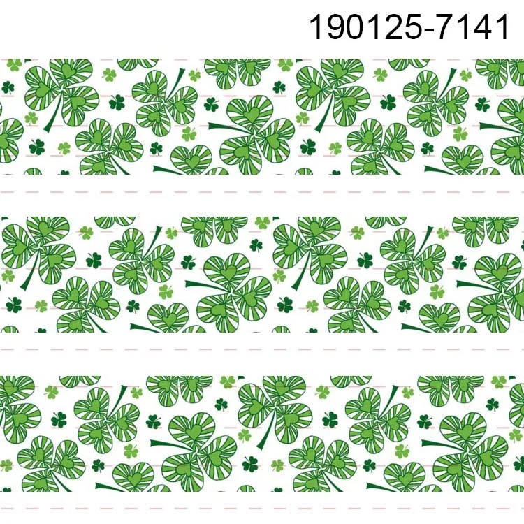 10 ярдов-разные размеры-Клевер Лента с узором напечатанная лента 7140-7148