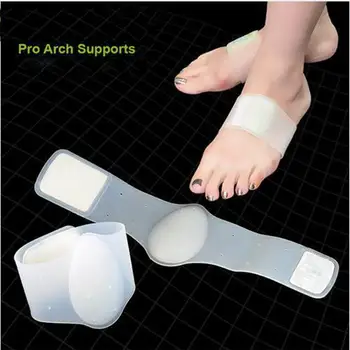 

BellyLady Soft Silicone Arch Support Bandage Pad Flat Foot Correction Insole Foot Care for Men Women