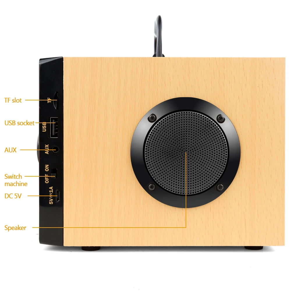 Hi Fi Портативная колонка s Super Bass музыкальная 20 Вт Bluetooth акустическая система звук