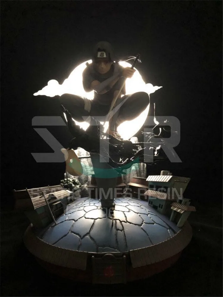 MODEL FANS INSTOCK NARUTO STR studio Uchiha Itachi GK resin statue contian led light figure for Collection