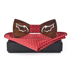 Mantieqingway индивидуальный деревянный лук галстук платок набор для мужчин s деревянная бабочка для мужчин бизнес Papillon Corbatas Карманный квадратный