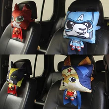 3D Хаски авто подголовник автомобиля молния дизайн грузовик моющиеся шеи Подушка для детей Авто безопасности аксессуары Портативные подушки для путешествий