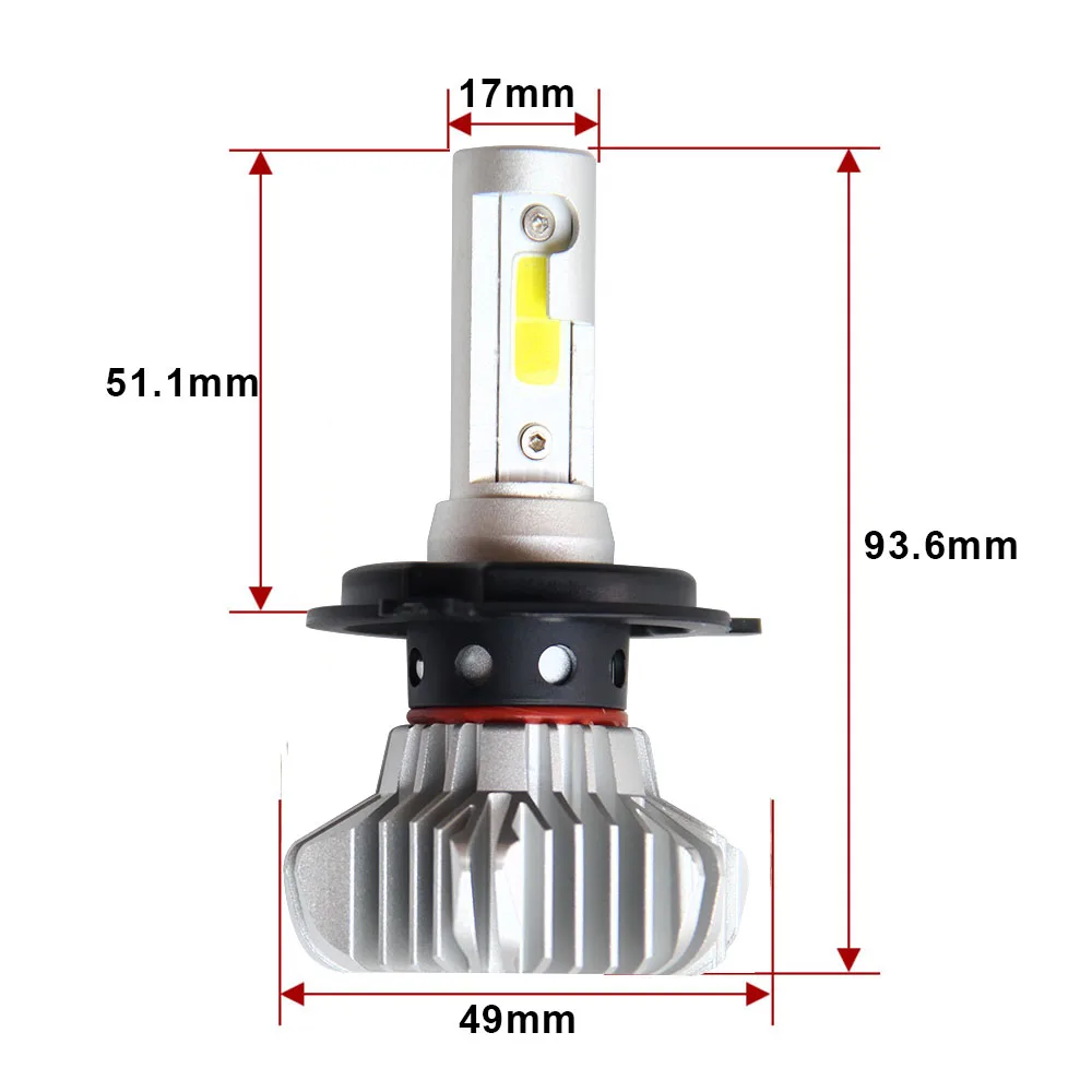 CO LIGHT 30 Вт H4 светодиодная лампа для фар H7 Led 60 Автомобильная фара 12 В 24