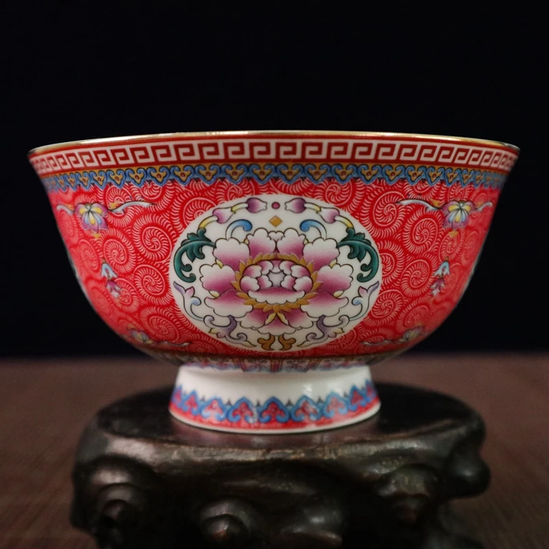 

Exquisite Chinese Famille Rose Porcelain Enamel Colorful Flowers Bowl No.3