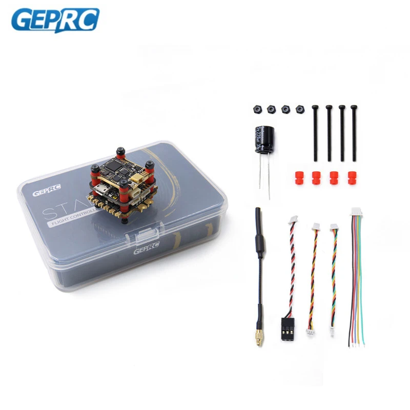 

20x20mm Geprc Stable V2 F4 Stack F4 Flight Controller AIO OSD BEC & 30A BL_S / 35A BL_32 4in1 ESC & 500mW VTX for RC Drone Parts