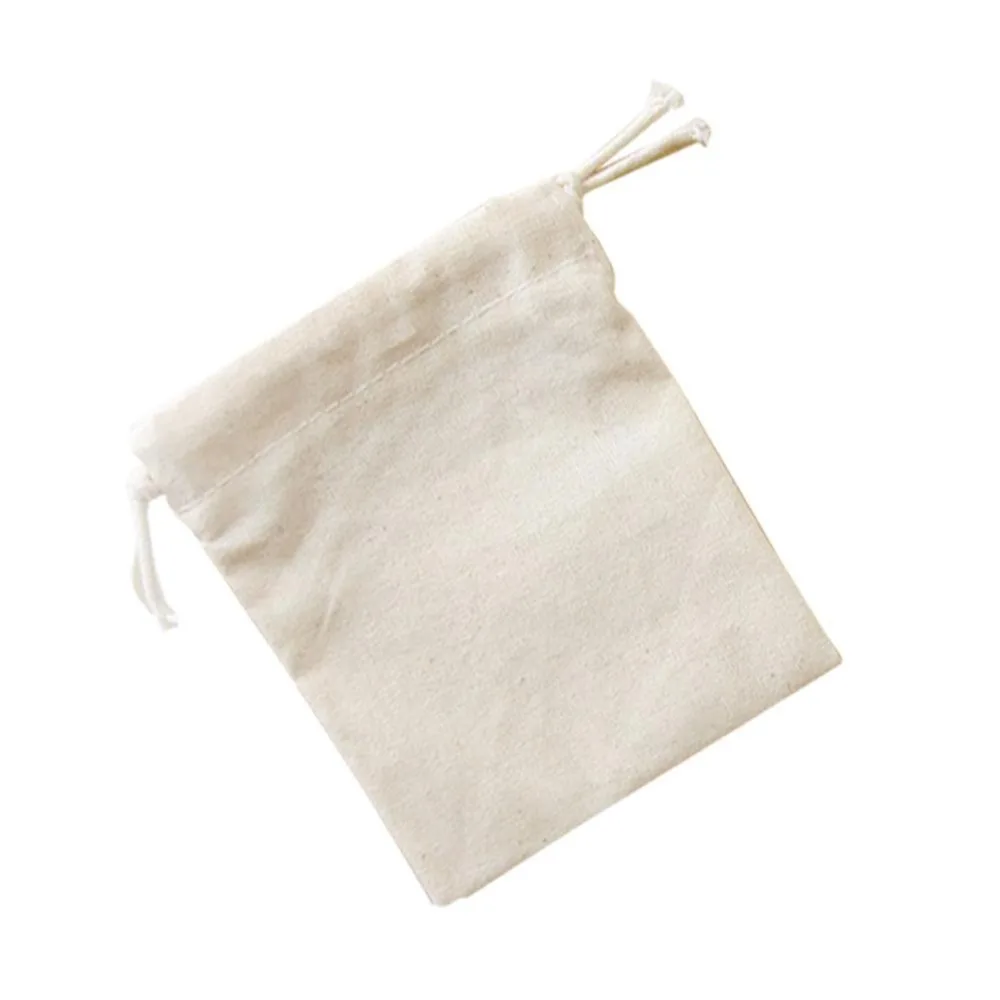 Reusable Cotton Drawstring Shopping Bag Women Men Travel Shopper Tote Storage Bags Reusable Cotton Drawstring Shopping Bag Women Men Travel Shopper Tote Storage Bags