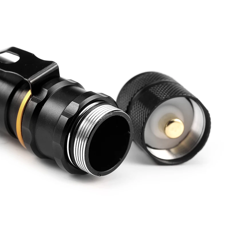 ZK20 T6 светодиодный фонарик 8000LM 5 режим torch light подходит 2 х 5000 mAh батареи