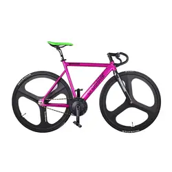 Fixie Bike 700C трек для велосипеда, обод колеса из магниевого сплава, Карбоновая вилка с фиксированной передачей, рама из алюминиевого сплава, 53