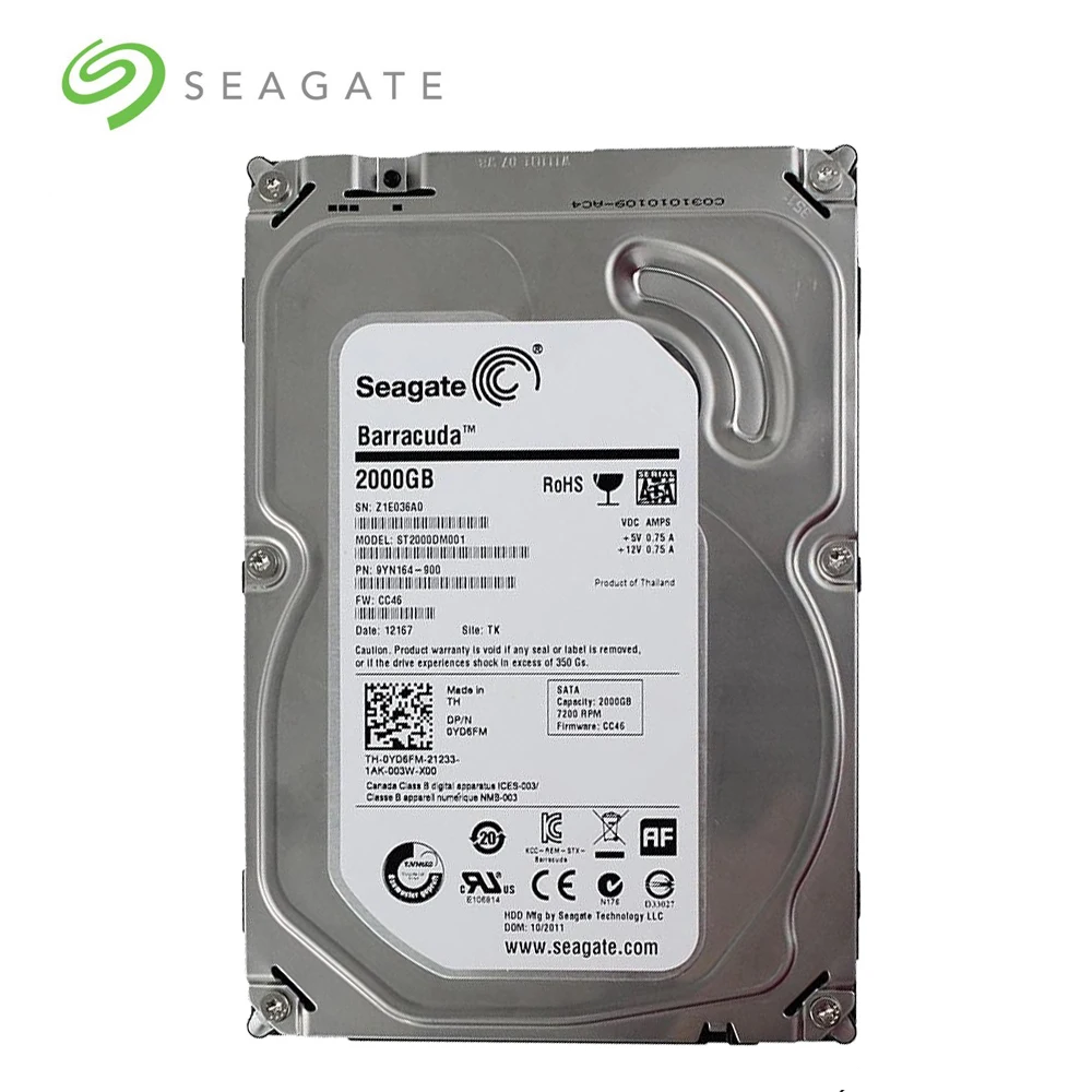  Disco Duro Seagete 2TB ordenador de escritorio HDD 35 