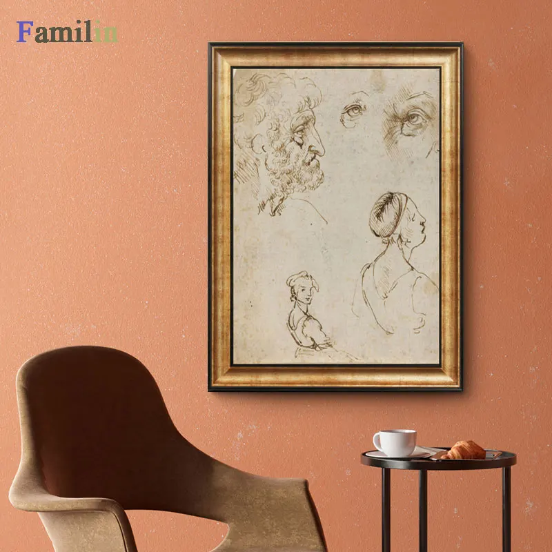 Leonardo Da Vinci-леди с Ermine холст печать постер, классические картины, плакаты на стену для гостиной домашний декор - Цвет: Тёмно-синий