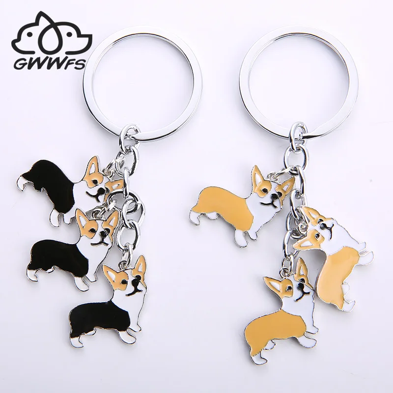 Брелок для автомобильных сумок Welsh Corgi Pembroke металлический кулон в виде собаки