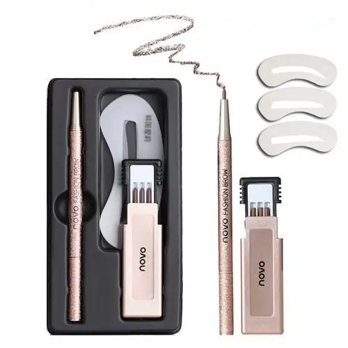 

NOVO Automatic Rotation Eyebrow Pencil Set Waterproof Long-lasting Eyebrow Pencil Replacement Refills Eyebrow Cards Eye Make Up