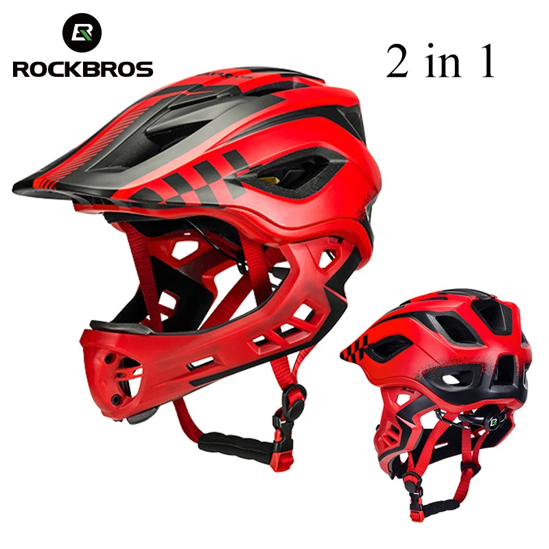 

ROCKBROS 2 In 1 Full Covered Child Helmets Bike Bicycle Cycling Animals Children Helmets EPS Sport Safety Hats For Parallel Car