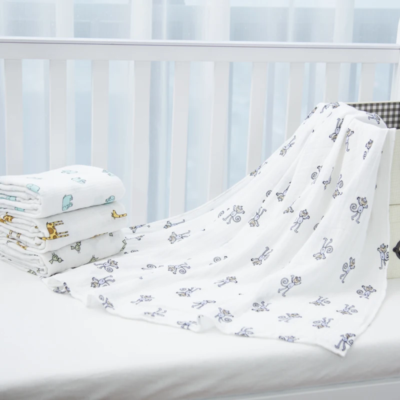 New infant blanket Cotton Soft Newborn Baby Bath Towel summer Swaddling