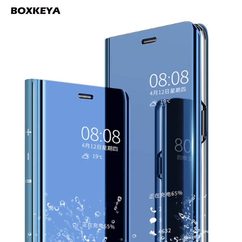 

Smart Mirror Case For Samsung Galaxy S9 S8 S7 S6 Edge Plus Clear View Cover For Samsung Galaxy Note 9 8 5 4 3 Back Cases