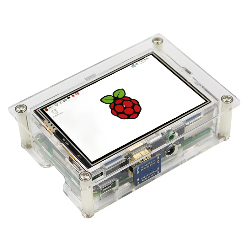 Raspberry Pi 3,5 дюймов сенсорный дисплей ЖК-экрана модуль 480x320 3," резистивный сенсорный экран для RPi 3 Модель B+ акриловый чехол