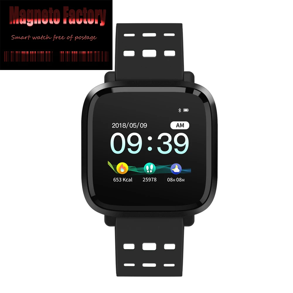 Мужские Смарт часы IP67 Водонепроницаемый Фитнес браслет трекер активности