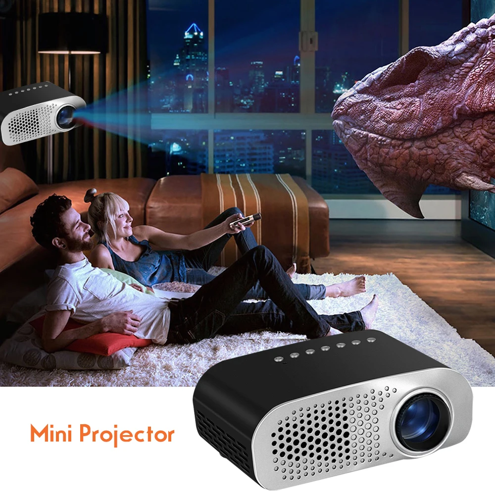 ViviBright ручной проектор двойной HDMI светодиодный домашний мультимедийный проектор для детей 1920*1080P HD мини-проектор с поддержкой SD HDMI USB