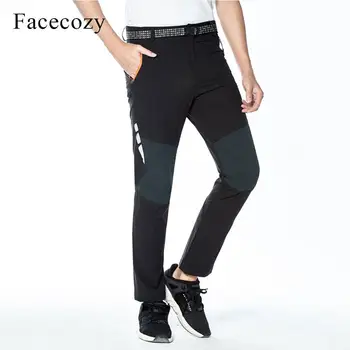 

Facecozy Men Summer Hiking Pants Reflective Elastic Quick Drying Trekking Pants Male Camping Fishing Sports Breathable Trousers