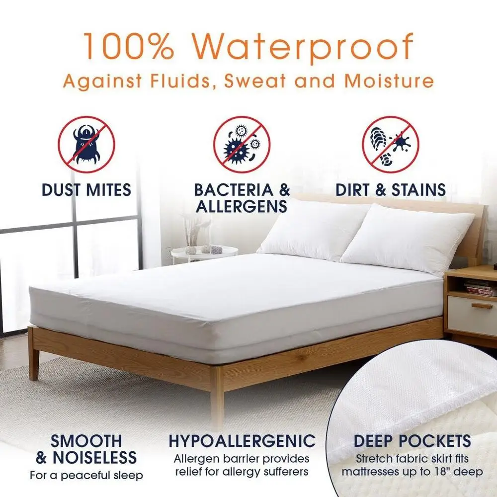 Turetrip Double 140X200CM 100% водонепроницаемый защитный матрас Anit гипоаллергенный для
