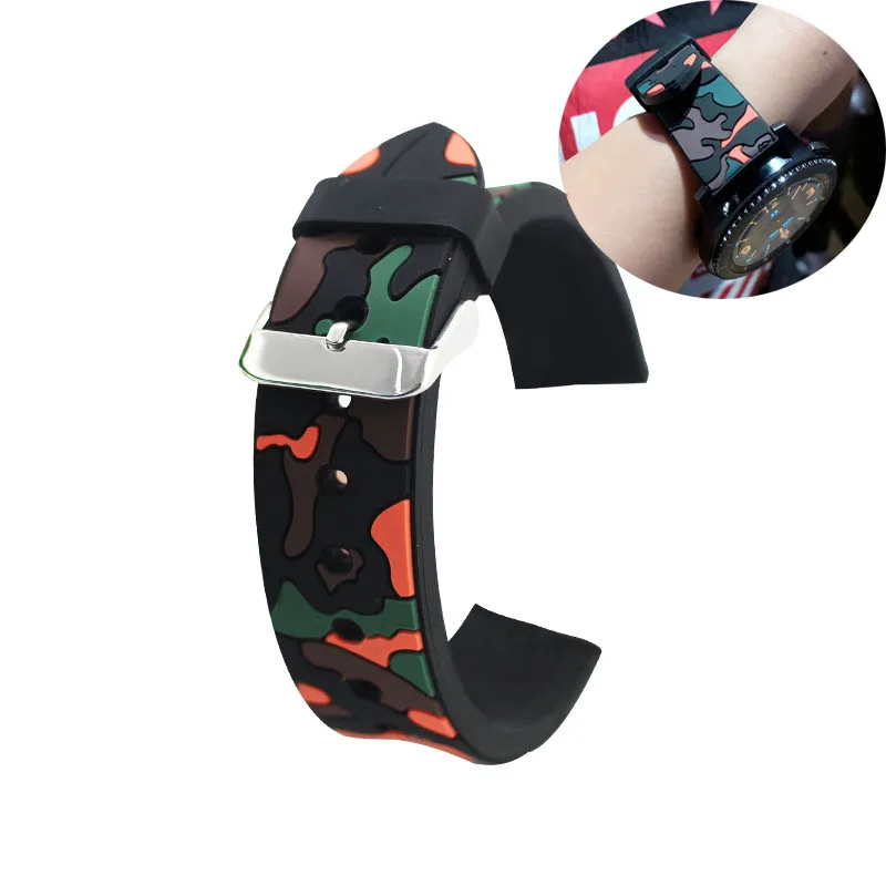 

silicone Original sport watch band For Garmin vivoactive3 vivoactive 3 music for garmin vivomove vivomove HR