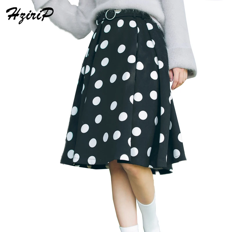 HziriP Umbrella Skirt Women High Waist Female Skirt A line Knee length