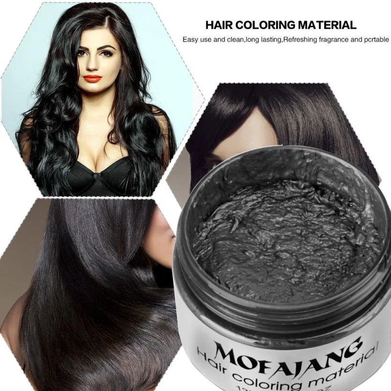 Новый материал для окрашивания волос для укладки волос воск одноразовый краситель для волос крем легко мыть средство для укладки волос