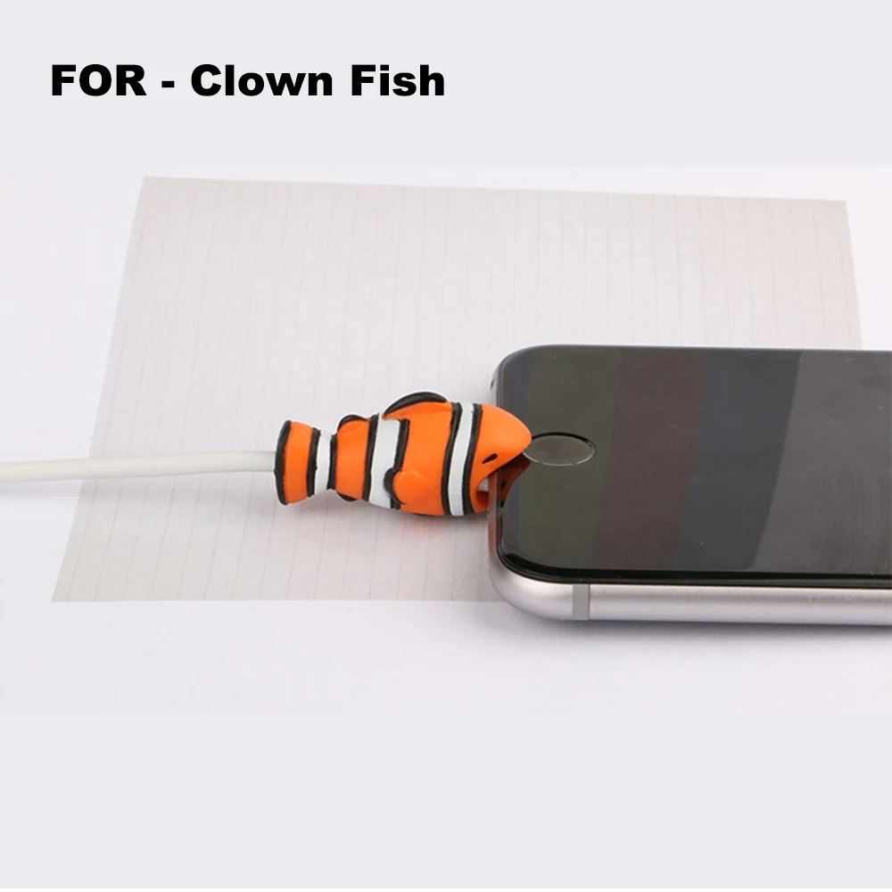 Милые животные Анти-ломаются USB протектор для кабеля передачи данных Универсальный сматыватель кабеля для iPhone зарядное устройство кабель шнур крышка прекрасный размер