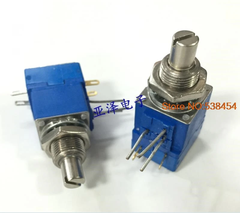 Potentiometer switch 85R2AR16A12R53 single 2.5K with dual switch shaft