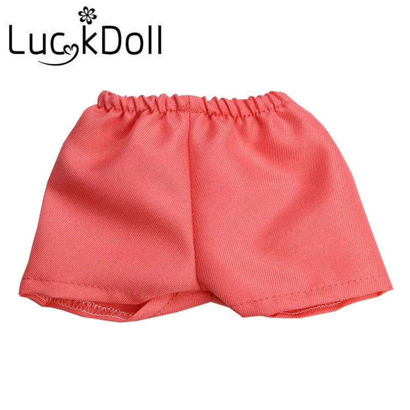 LUCKDOLL Модная Кукла шорты подходит 18 дюймов Американский 43 см детская кукла одежда аксессуары, игрушки для девочек, поколение, подарок на день рождения - Цвет: b160