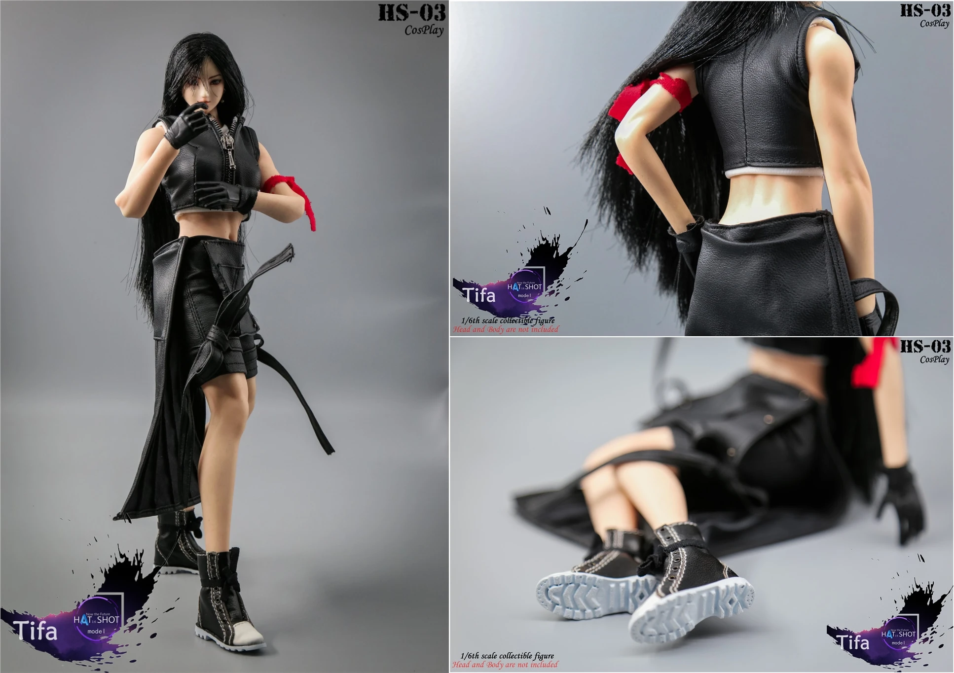 

ESTARTEK HatShot HS-03 1/6 Cos TIFA Costume for 12inch Collectible Action Figure Cosplay Dolls DIY