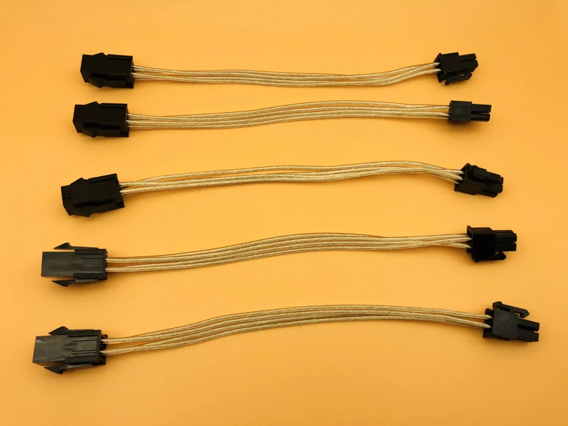 5 PCS 4Pin الذكور إلى 4Pin الإناث PC وحدة المعالجة المركزية امدادات الطاقة تمديد وصلة كابل 8 \