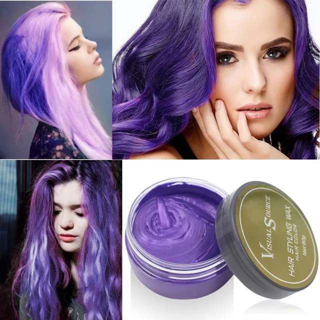 Buy New Fashion 5 Color Hair Dye Wax Hair Color One time Molding Paste Silver