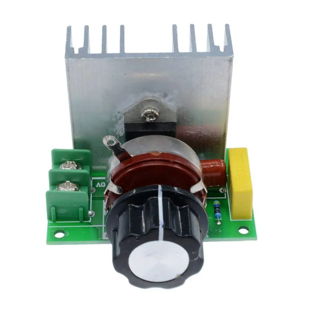 

Electric Voltage Regulator 4000W AC 220V SCR Motor Speed Controller Dimmers Dimming Speed With Temperature Insurance