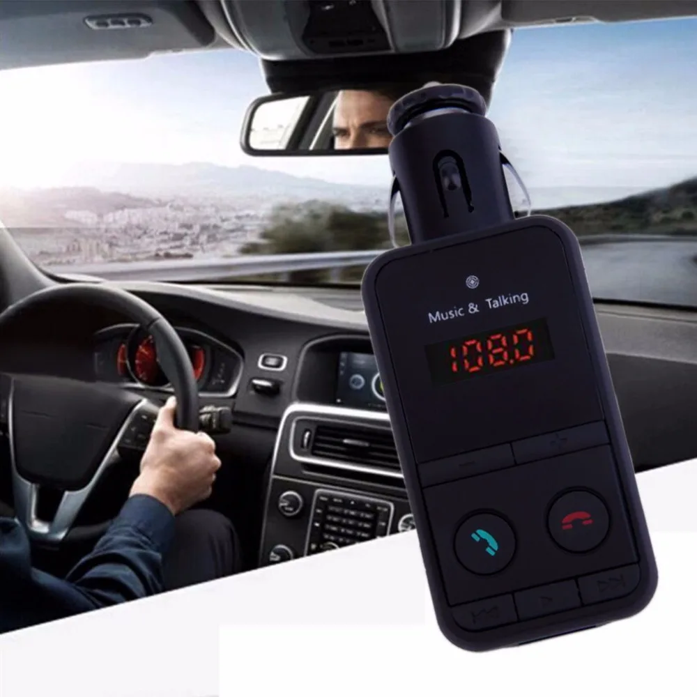 

New Wireless Bluetooth Car Kit MP3 Player Hands-free FM Radio Music speaker W/ USB Port with Remote Control