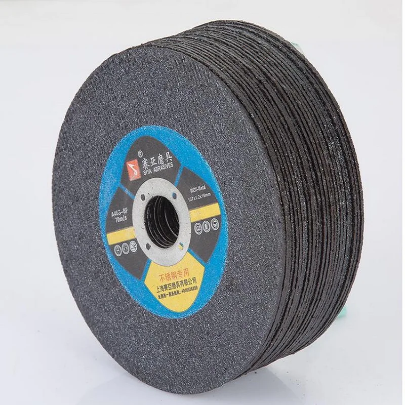 Fiber Reinforced Stainless Steel Cutting Disc Resin Cutting Wheel For Stainless Steel 107*16*1.2mm 25PCS