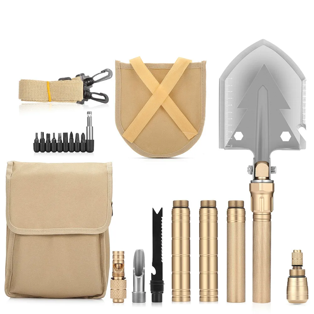 

Professional Military Folding Shovel with Carrying Bag Army handy Multi-tools for Camping Hunting Outdoor Shovel Survival Spade