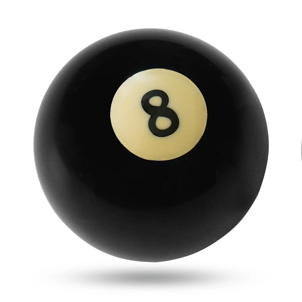 

1 PCS Billiard Balls Pool Cue Ball Eight Billiard Ball Black Billiard Equipment Pool Table Training Replacement 57.2MM / 52.5MM