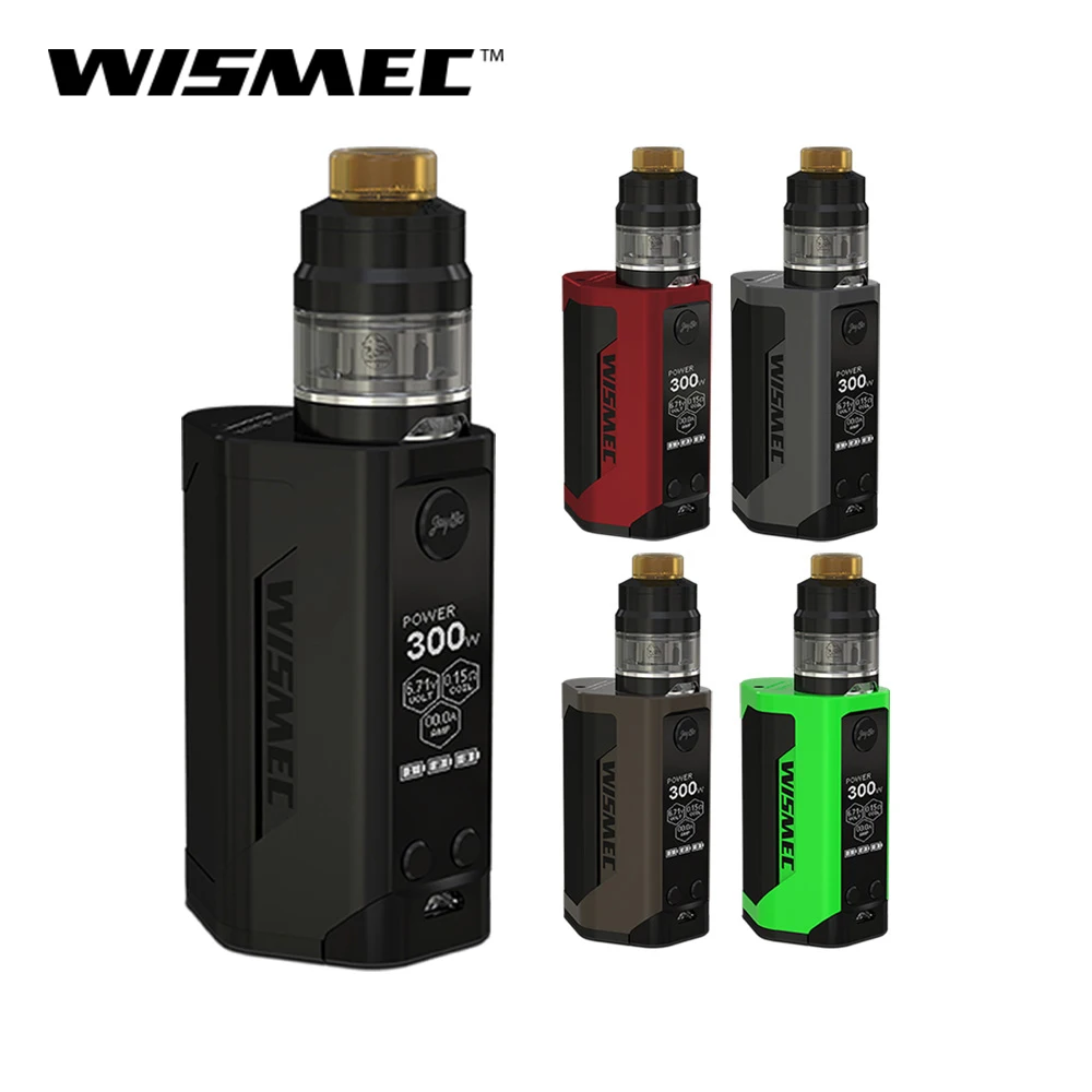 

In Stock! Original Wismec Reuleaux RX GEN3 Kit Optional 4ml GNOME Atomizer 300W BOX MOD Vape Kit WM Coil