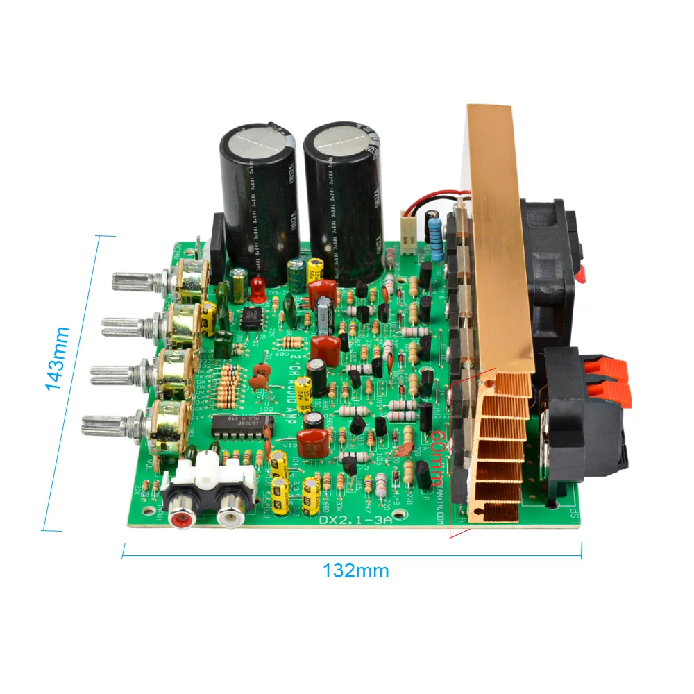 Placa de amplificador de Audio AIYIMA 2,1 canal 240 W Placa de amplificador de Subwoofer de alta potencia AMP Dual AC18-24V Home Theater