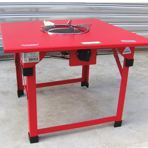 Folding square table lift home gas heating type gas stove