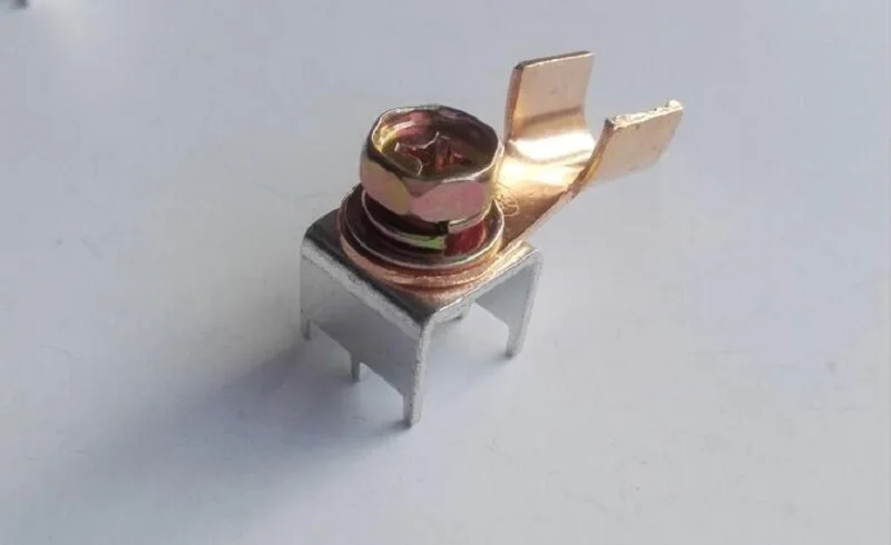 Паяльная клемма высокого тока 180A PCB M8 медная 18*18 X10|copper terminal|solder terminalterminal copper |