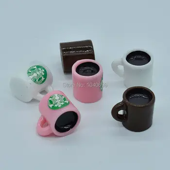 

10pcs/lot solid resin colorful coffee cup 16mm kawaii Cabochons Scrapbook for DIY phone case decoration