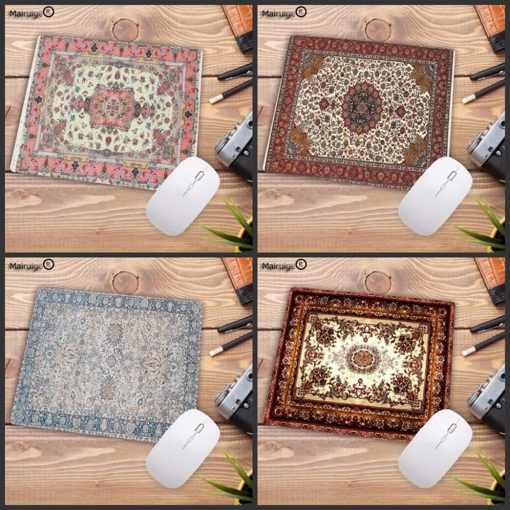 

Mairuige Non Slip PC Persian carpet Customized MousePads Computer Laptop Anime Speed Mouse Mat Size for 18x22cm Rubber Mousemats
