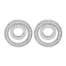 Настоящее 925 пробы Серебряные ювелирные изделия серьги для Для женщин навсегда Подпись серьги Модные украшения DIY Подвески для Для женщин FLE132