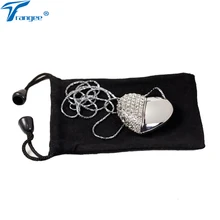 Trangee Алмазное сердце любовь USB флэш-накопитель 4 ГБ 8 ГБ 16 ГБ 32 ГБ USB 2,0 флэш-карта памяти подарочная сумка