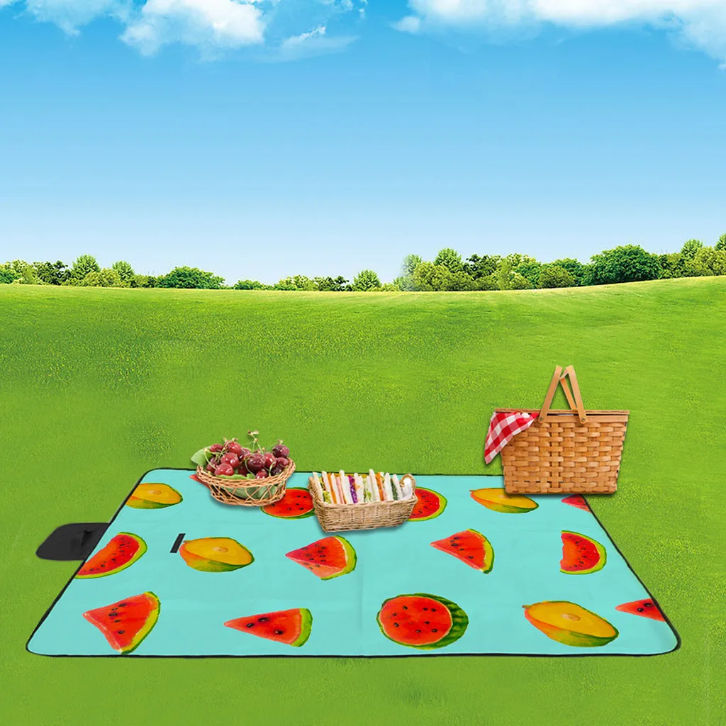 

2019 Easter Handle Design 3D Digital Printing Full Polyester Oxford Cloth Picnic Mat materac dmuchany Beac beach mat